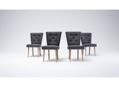 Chesterfield stoelenset Groep 6x fauteuils Gestoffeerde zitgroep