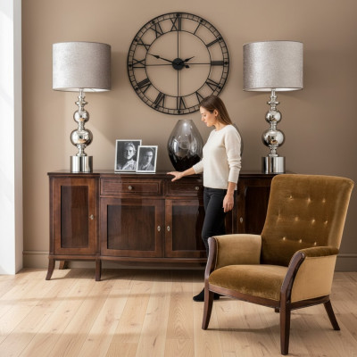 XXL dressoir Sideboard Woonkamer Kast Houten Plank Antieke Stijl Ontwerp