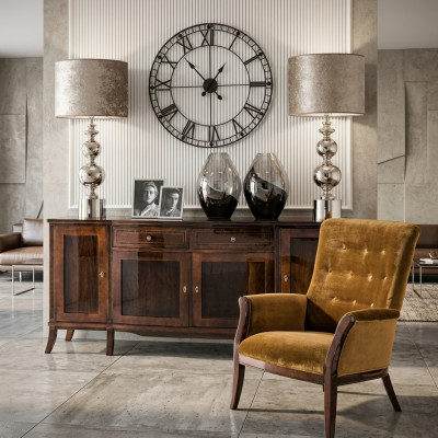 XXL dressoir Sideboard Woonkamer Kast Houten Plank Antieke Stijl Ontwerp
