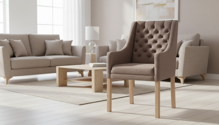 Chesterfield stoel set Ontwerp stoelen Bekleding Fauteuil Groep 8x Nieuw Set Leunstoel  Chesterfield stoelenset Ontwerpstoelen Bekleding Fauteuil Groep 8x Nieuw Set Leunstoel