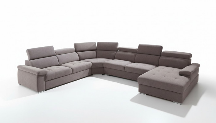 XXL Grote woonlandschap woonkamer textiel sofa bekleding banken sofa's bank nieuw