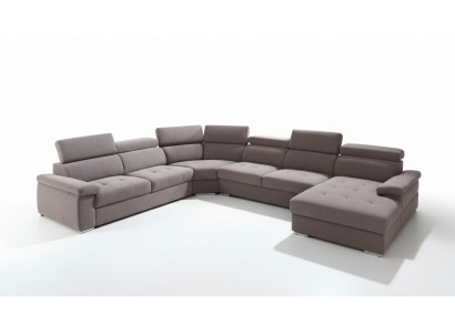 XXL Grote woonlandschap woonkamer textiel sofa bekleding banken sofa's bank nieuw