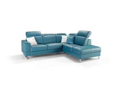 Lederen zitmeubels Designer woonlandschap hoekbank sofa bank L-vorm nieuw.