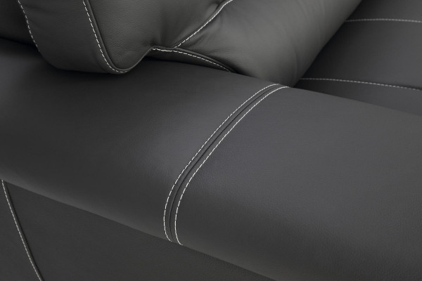 Lederen designbank bekleding zitmeubel bankstel 3+2+2 leren banken nieuw