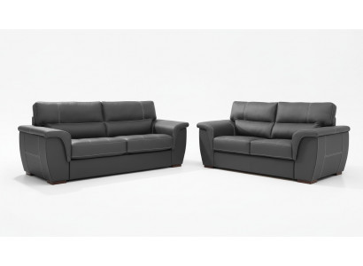 Lederen design bank bekleding zitbank meubel set 3+2 lederen bankstellen set nieuw