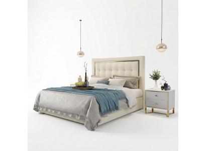 Bedbekleding Ontwerp Luxe Tweepersoons Hotelbedden 180x200cm Slaapkamer Metaal