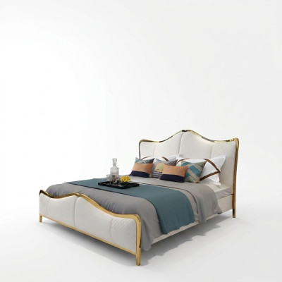 Bedbekleding Design Luxe Dubbele Hotelbedden Huwelijk 180x200cm Slaapkamer Leer
