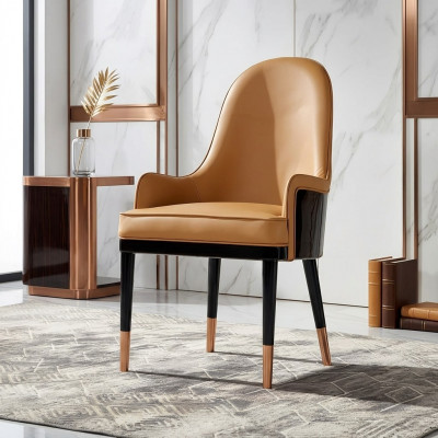 Stoel 1x Eetkamerbekleding Stoel Fauteuil Tv Lounge Club Leder Textiel Zitplaats