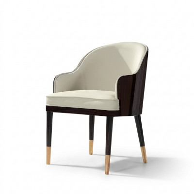 Stoel 1x Eetkamer Beklede Stoel TV Lounge Club Lederen Textiel Zit Fauteuil