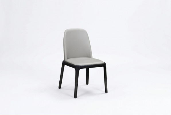 Stoel 1x eetkamer gestoffeerde stoel fauteuil lounge club textiel leer televisie stof.