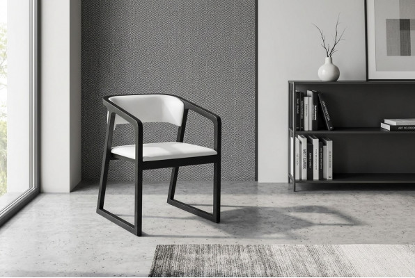 Fauteuil Metaal Ontwerp Bekleding Lounge Club Stoel Zit Ontspanning Luxe Kamer Eet Nieuw