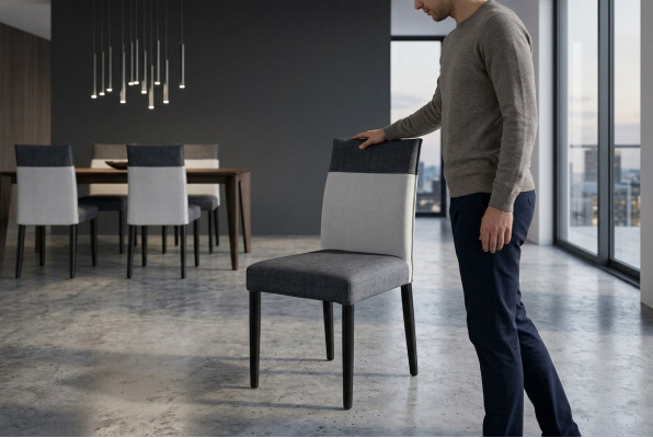 Stoel 1x Eetkamer Gestoffeerde Stoel Fauteuil Tv Lounge Leder Textiel Zitclub