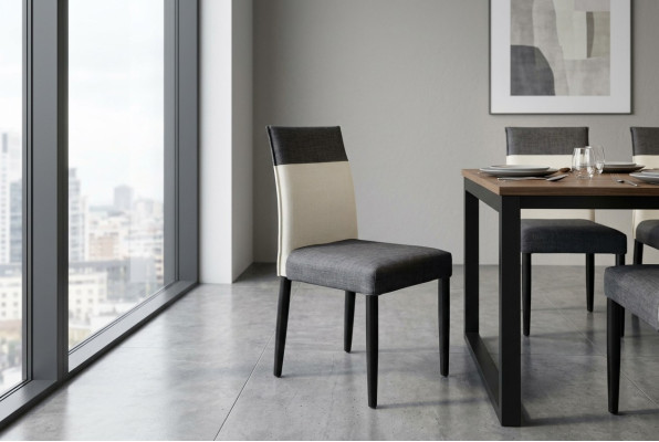 Stoel 1x Eetkamer Gestoffeerde Stoel Fauteuil Tv Lounge Leder Textiel Zitclub