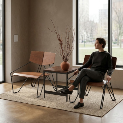 Fauteuil Club Lounge Ontwerper Leuning Gestoffeerde Bank 1-Zits TV Nieuw Lederen Stoel