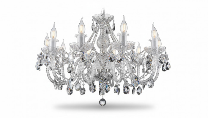 Klassieke afdekking kroonluchter lamp lampverlichting kristal Nieuw Boheems