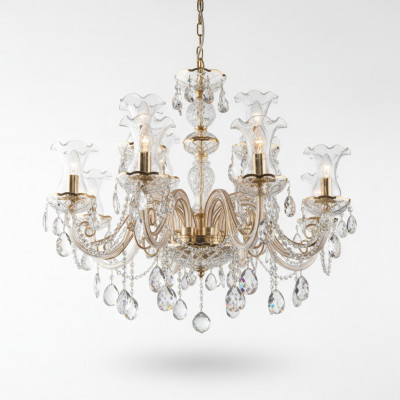 Klassieke kroonluchter plafondlamp Bohemen verlichting kristal Nieuw