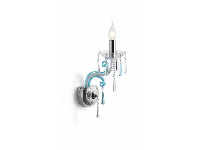 Wandlamp Bohemia kroonluchter antieke stijl wandlamp verlichting blauw