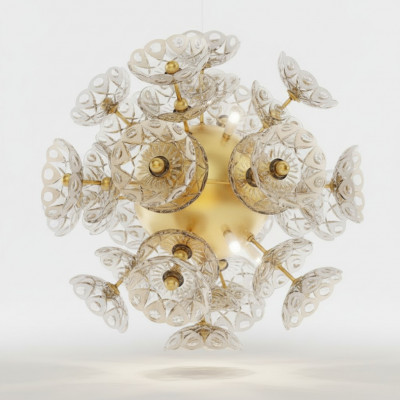 Elite Kroonluchter Bohemen Bloem Plafondlamp Kroonluchter Verlichting