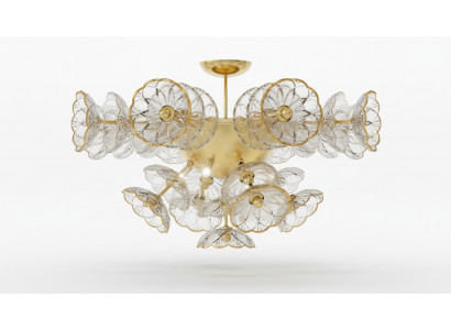 Design kroonluchter Bohemia plafondlamp goud kristallen lamp lampen verlichting