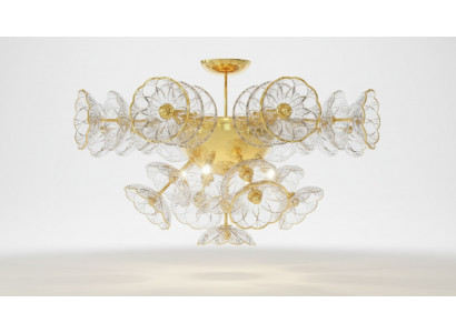Design kroonluchter Bohemen lamp goud kristallen lampen verlichting plafond.