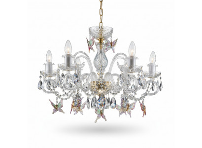 Design Kroonluchter Bohemia Goud Kristallen Lamp Lampen Verlichting Plafondlamp