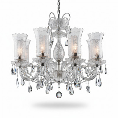 Boheems kristallen kroonluchterlamp plafondlampenkap