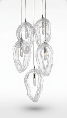 Kristallen kroonluchter plafondlamp hanglamp verlichting Elite Bohemen schelpen