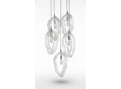 Kristallen kroonluchter plafondlamp hanglamp verlichting Elite Bohemen schelpen