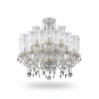 XXL Lamp 24x kroonluchter Palace Villa D'Este Lights Crystal lamp kroonluchter  XXL Lamp 24x kroonluchter Palace Villa D'Este Lampen Kristallen kroonluchter