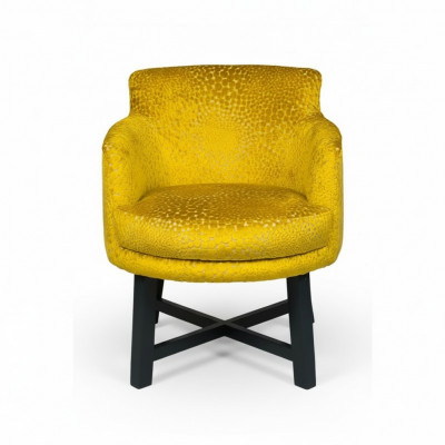 Ontwerpstoelen Chesterfield set stoel textiel bekleding hotel groep 4x set.