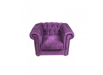 Chesterfield fauteuil bank gestoffeerd 1-zits velours design banken sofa's.