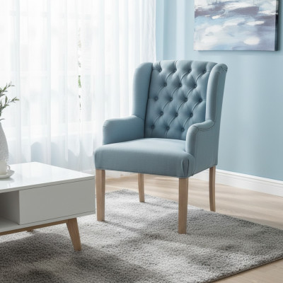 Grijze Chesterfield fauteuilset Designer stoelen Luxe zitmeubels 4-delige set