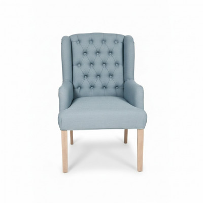 Chesterfield lichtblauwe stoelen stijlvolle fauteuils hotelmeubilair gestoffeerde stoel set van 6
