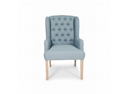 Chesterfield lichtblauwe stoelen stijlvolle fauteuils hotelmeubilair gestoffeerde stoel set van 6