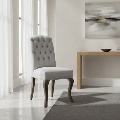 Ontwerper Grijze Chesterfield stoelen Bekledingset Hotelgroep x2-set