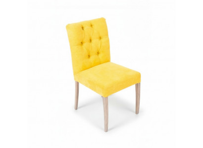 Geel Chesterfield Stoelset Exclusief x6 Gestoffeerde Stoelen Eetkamer Zitmeubels