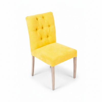 Moderne Designer Chesterfield stoelen Gele stoelenset Stijlvolle gestoffeerde stoelen x10 delig.