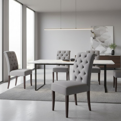 Ontwerp Chesterfield stoelen stoffering set hotelstoel textielgroep.