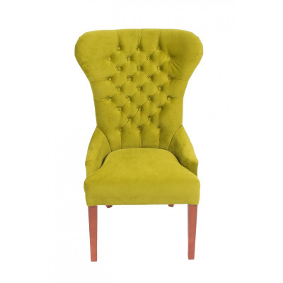 Klassieke Chesterfield Groene Stoel Fauteuil Bekleding Textiel Leunstoel Stoelen Stof