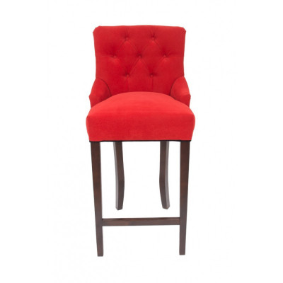 Rode barkrukken Chesterfield stoelen set van 10 textiel gestoffeerde hotellounge stoelen.
