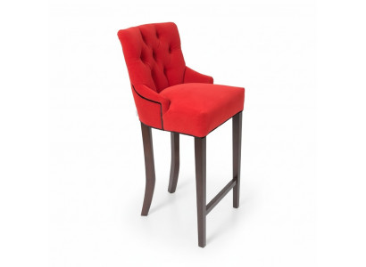 Rode barkrukken Chesterfield stoelen set van 10 textiel gestoffeerde hotellounge stoelen.