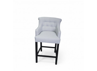 Grijze barkrukken 2-delige set Barkrukken Chesterfield stoelen Designer set