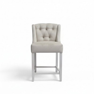 Beige barkruk barkruk 10-delige set stoffen design barkrukken Chesterfield stoelen