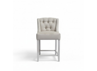 Beige barkruk barkruk 10-delige set stoffen design barkrukken Chesterfield stoelen