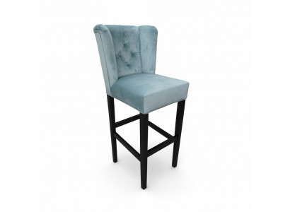 Blauwe Chesterfield barkrukken barkrukken 4-delige set designer barkrukken