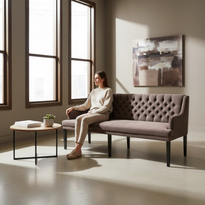 Chesterfield Bank Zitbanken Chesterfield Restaurant Winkelbank LederSofa