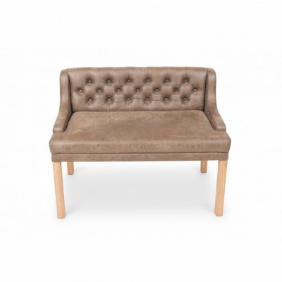 Chesterfield Bank Textiel Zitbanken Restaurant Stof Laden Bank Leder