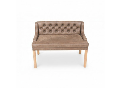 Chesterfield Bank Textiel Zitbanken Restaurant Stof Laden Bank Leder
