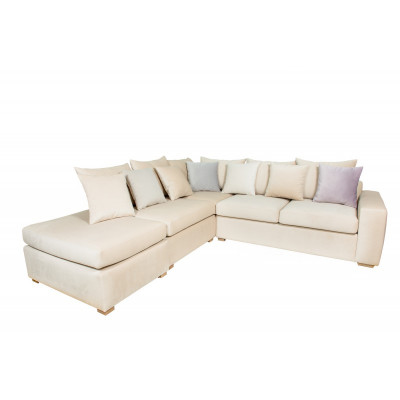 Hoekbank Chesterfield Gestoffeerde Sofa Kussen Zitplaatsen Hoekbanken Nieuw Fluwelen Hoekset