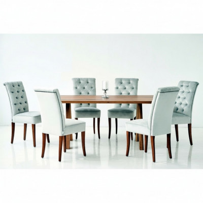 Ontwerp Eettafel 4 Chesterfield Stoelen Eetkamer 5-delige set